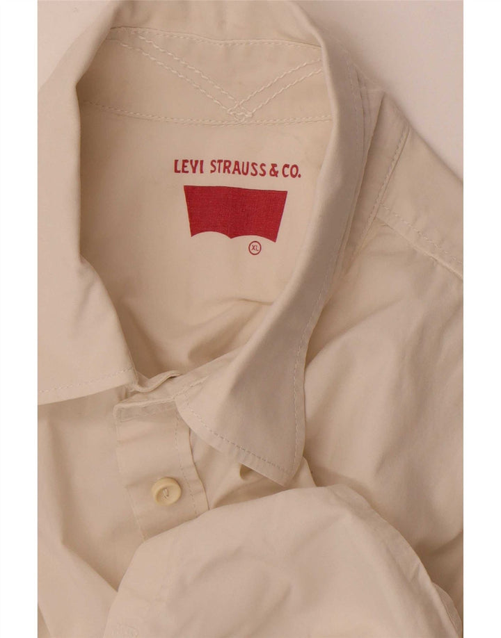 Levi's Herren-Hemd mit normaler Passform, XL, gebrochenes Weiß