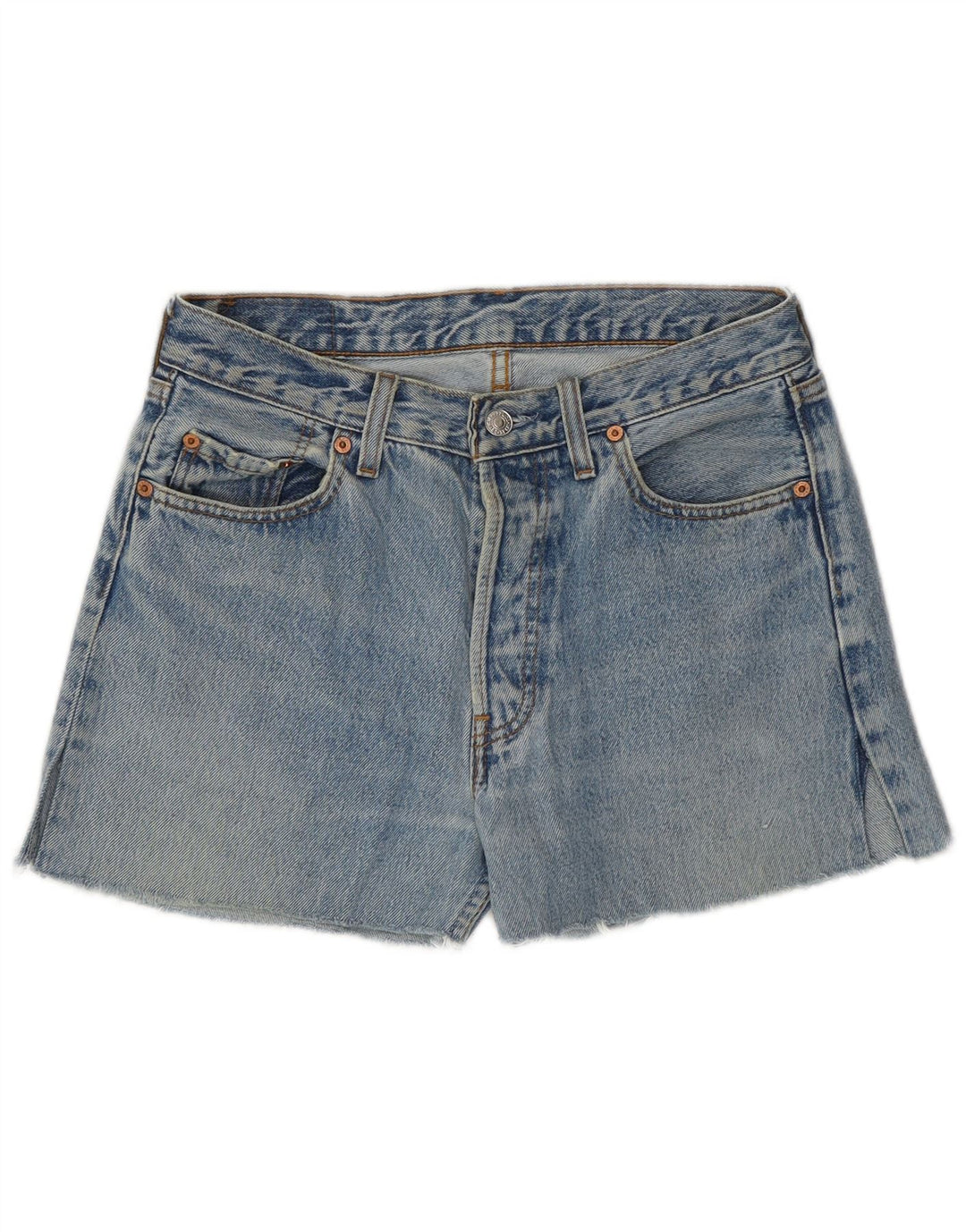Levi's Damen Jeansshorts W28 Mittelblau