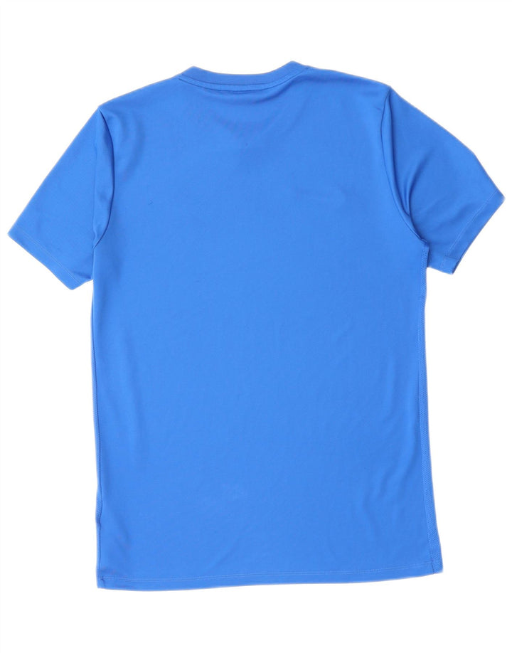 NIKE Herren Dri Fit T-Shirt Top Mittelblaues Polyester