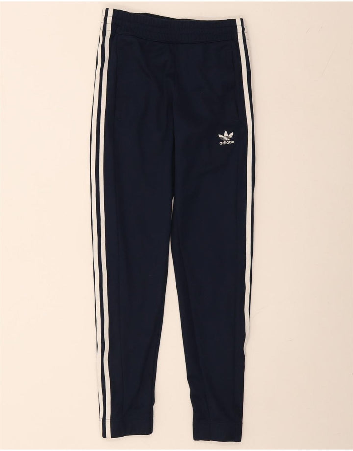 ADIDAS Womens Tracksuit Trousers UK 6 XS  Navy Blue Polyester