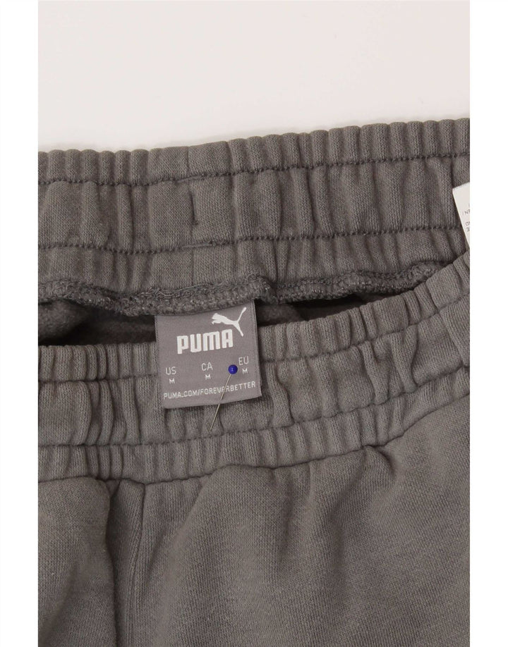 Puma Herren-Trainingshose, Jogginghose, Mittelgrau, Colourblock-Baumwolle