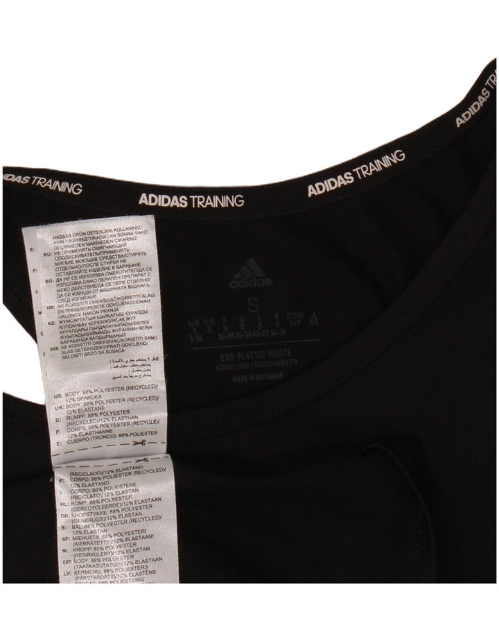 Adidas Damen Aeroready Weste Top UK 8/10 Small Schwarz Polyester