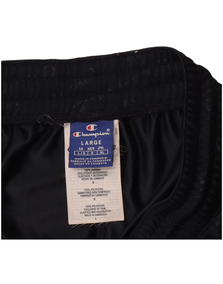 Champion Herren-Trainingshose mit Grafik, Größe L, Marineblau, Polyester