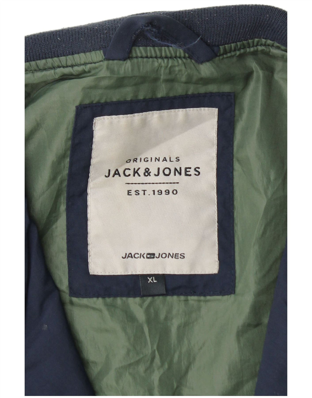 JACK & JONES Mens Bomber Jacket UK 42 XL Navy Blue