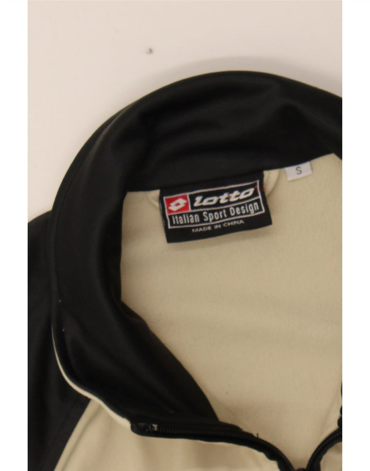 LOTTO Mens Tracksuit Top Jacket Small Off White Colourblock Vintage Lotto and Second-Hand Lotto from Messina Hembry 