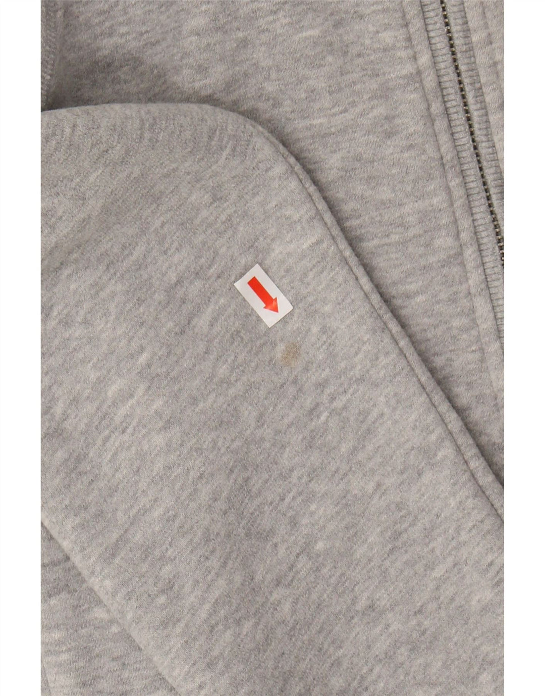 Adidas Damen Graphic Zip Hoodie Pullover UK 8 Small Graue Baumwolle