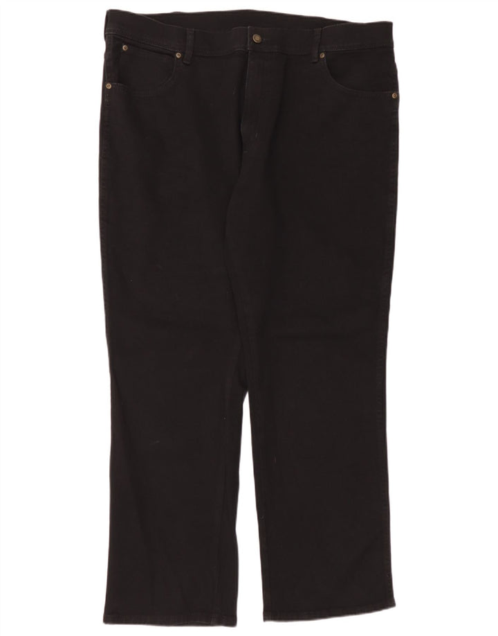 Wrangler Damen-Jeans mit normaler Passform, gerade Passform, W40, L30, schwarze Baumwolle