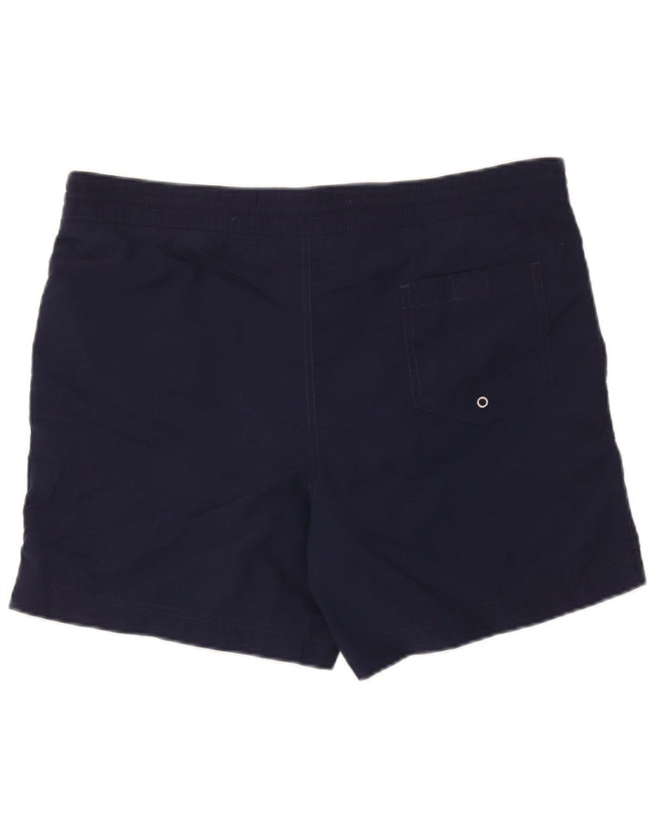 Polo Ralph Lauren Herren-Badeshorts aus mittelblauem Nylon in Marineblau