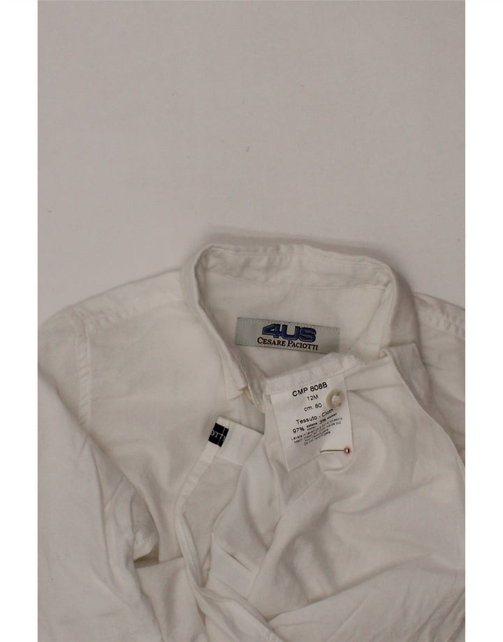 CESARE PACIOTTI 4US Baby-Jungen-Shirt, 9–12 Monate, weiße Baumwolle