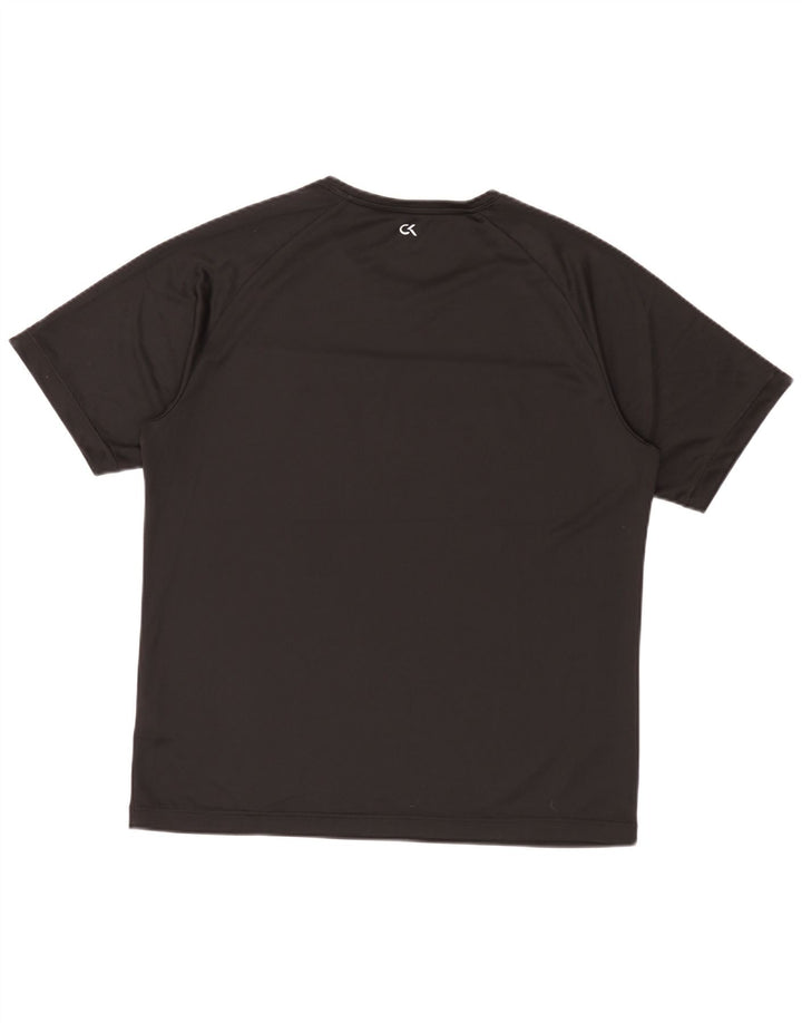 Calvin Klein Herren Performance Graphic T-Shirt Top XL Schwarz Polyester