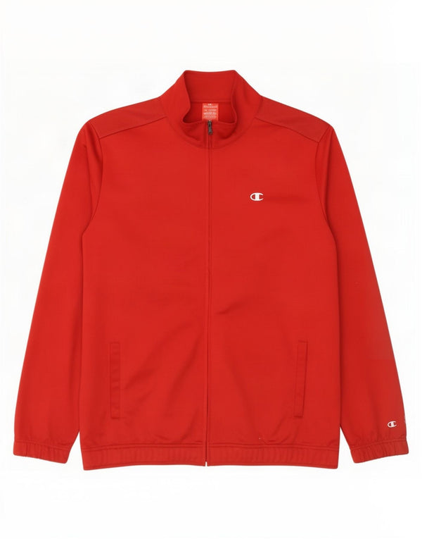 Champion Herren-Trainingsoberteil, Jacke, 3XL, Rot, Polyester