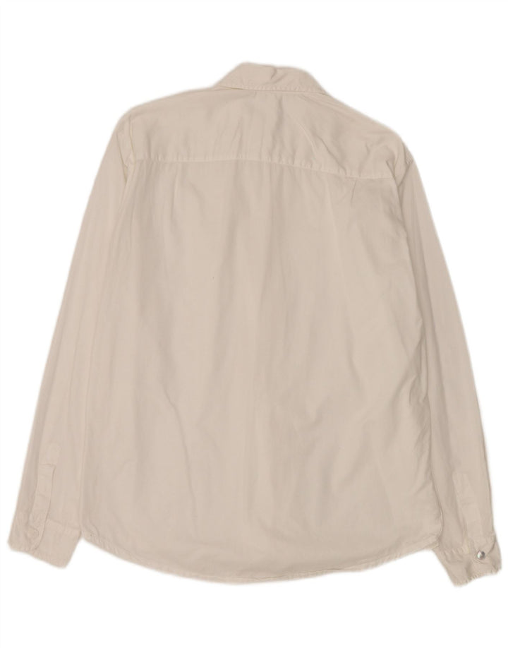 Outrage Damen-Hemd UK 18 XL aus weißer Baumwolle