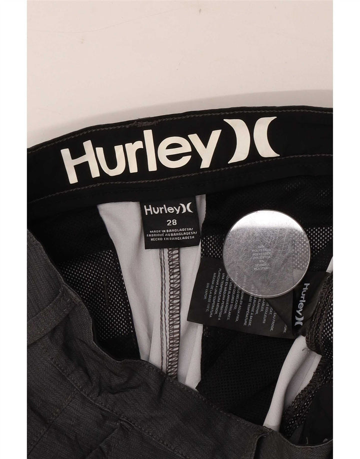 Hurley Herren Chinoshorts W28 Small Grau Polyester