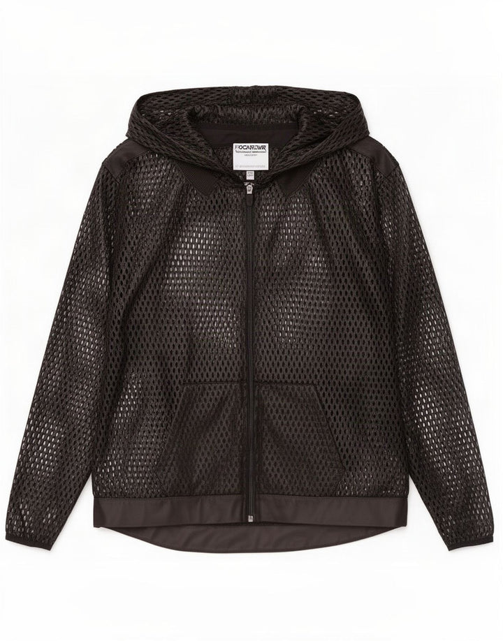 Adidas Damen-Trainingsanzug mit Kapuze, Top-Jacke, UK 10, Größe S, Schwarz