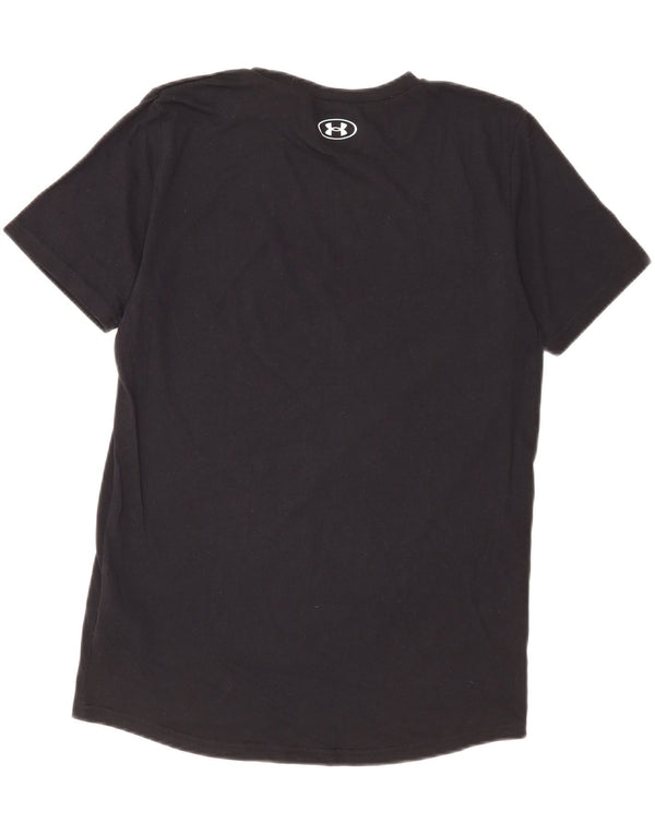 Under Armour T-Shirt für Jungen, 13–14 Jahre, XL, schwarze Baumwolle