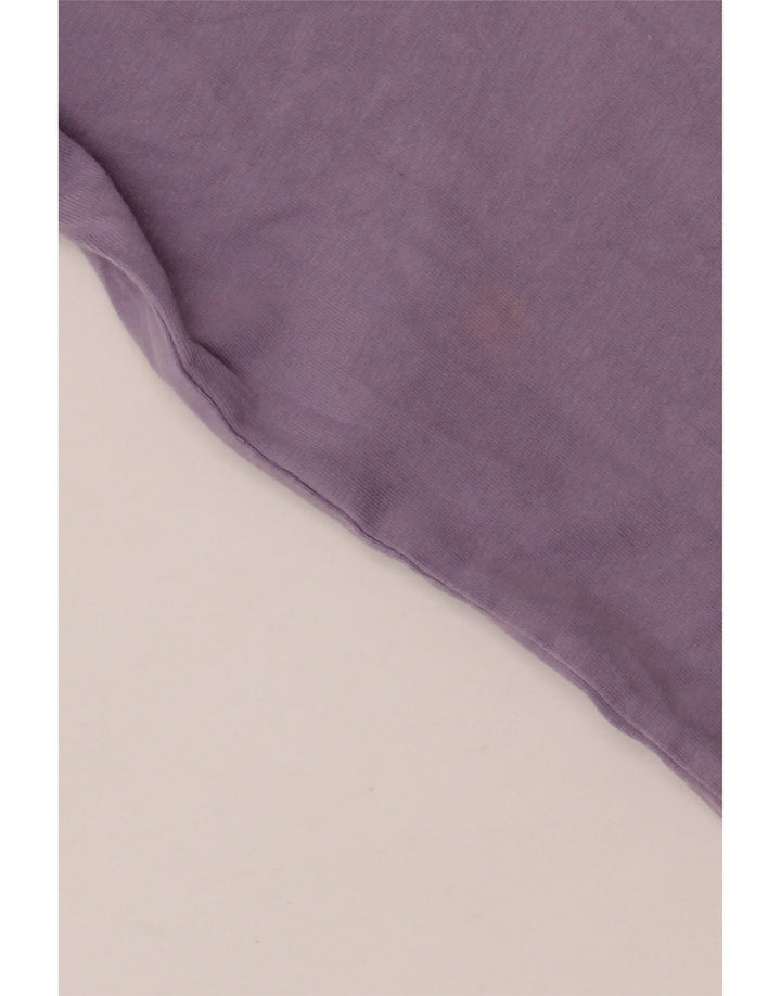 ADIDAS Damen Übergroßes T-Shirt Top UK 10 Small Lila Baumwolle