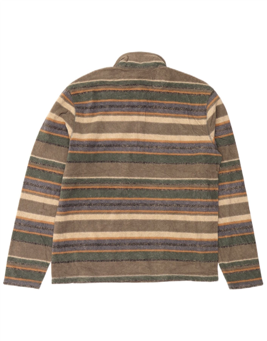 EDDIE BAUER Herren-Fleecepullover mit Reißverschluss, mittelgroß, mehrfarbig gestreift