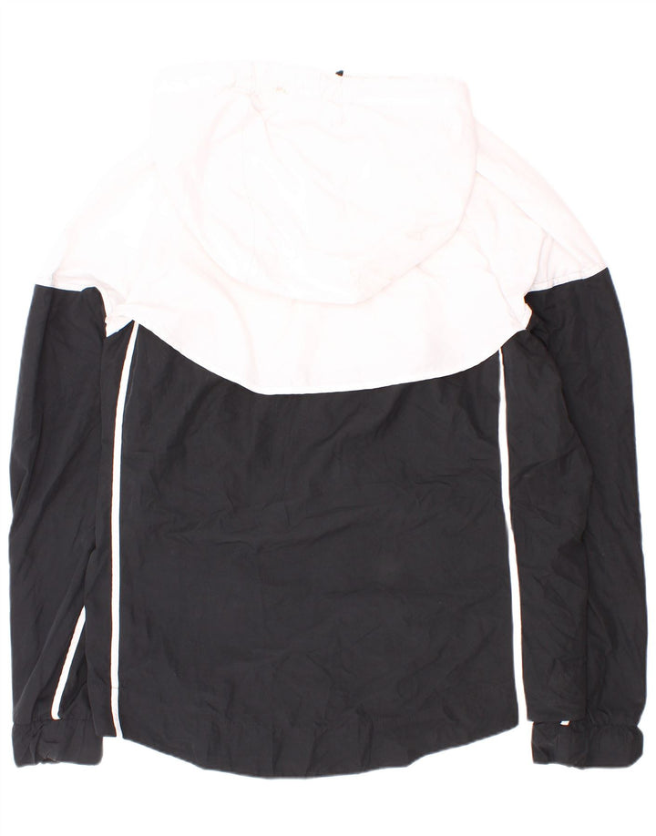 Nike Herren-Trainingsanzug mit Kapuze, Oberjacke, mittelweißes Farbblock-Polyester