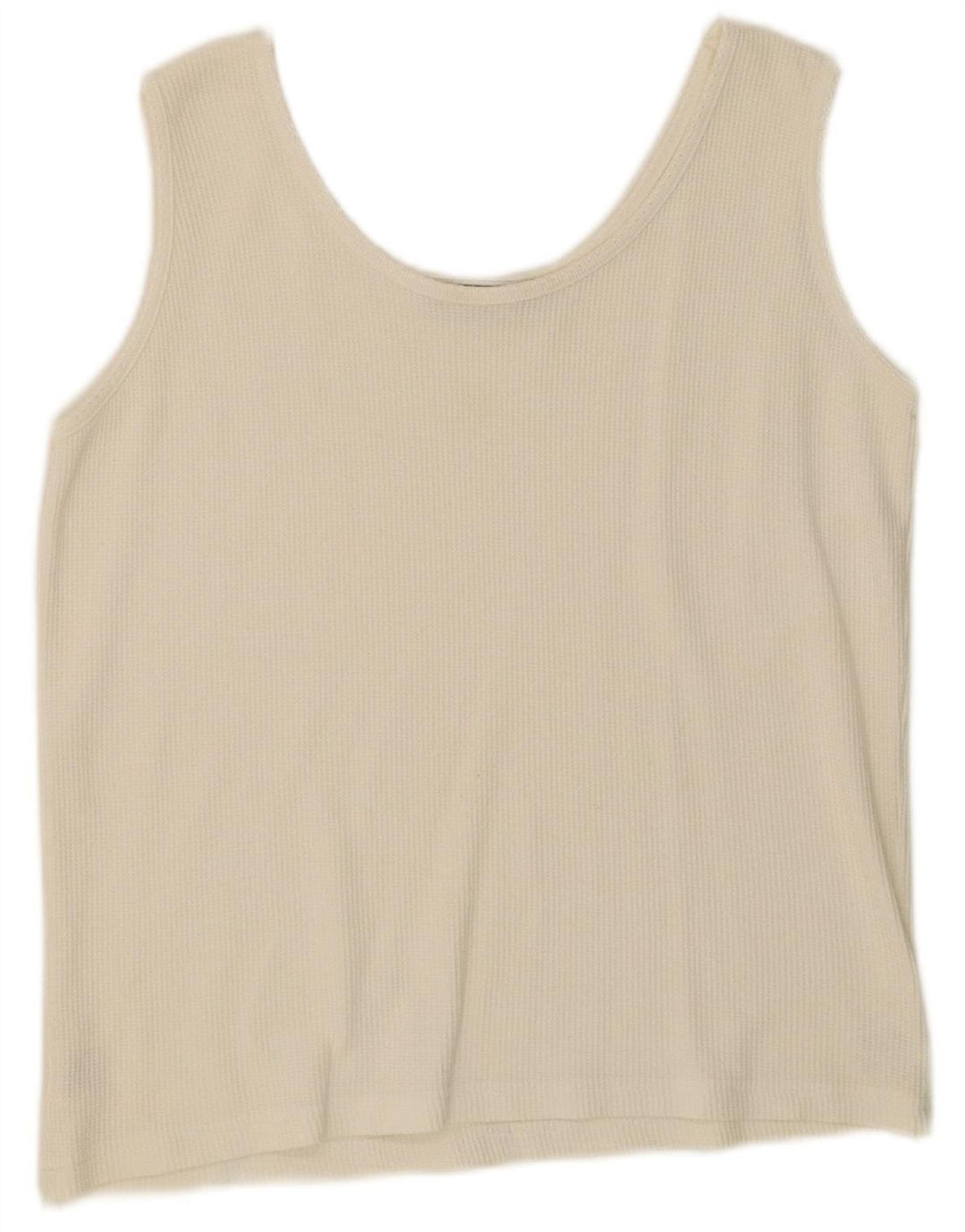ST. BERNARD Womens Vest Top UK 14/16 Large Off White Cotton