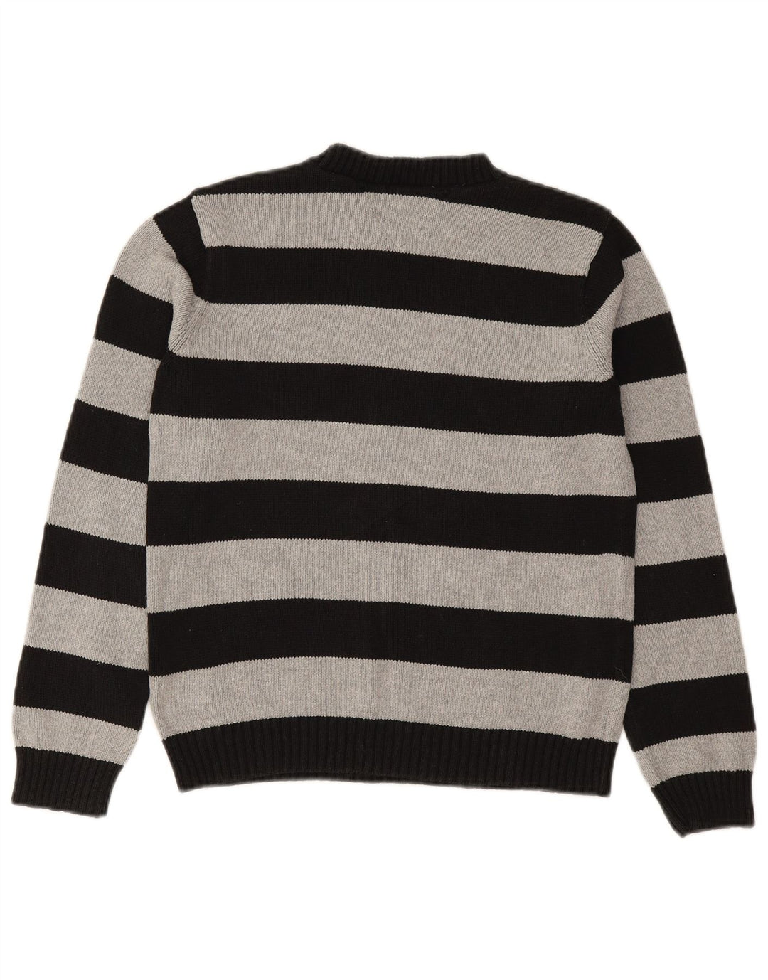 TOMMY HILFIGER Boys Crew Neck Jumper Sweater 12-13 Years Medium Black