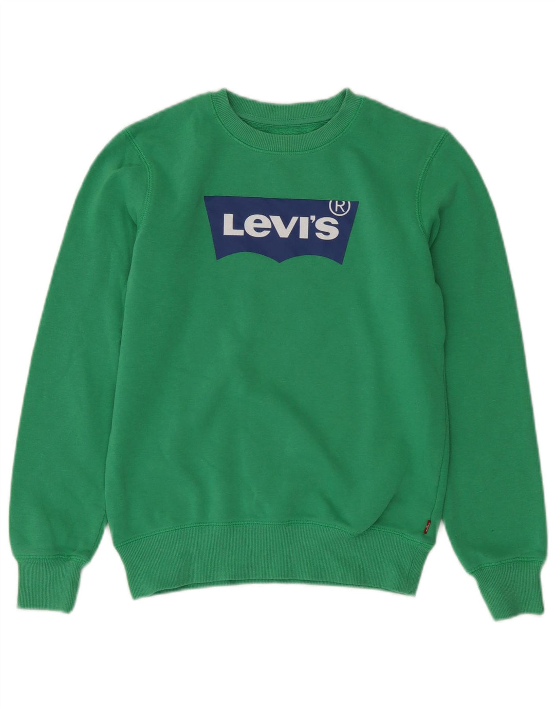 Levi's Jungen-Sweatshirt mit Grafik, 13–14 Jahre, grüne Baumwolle