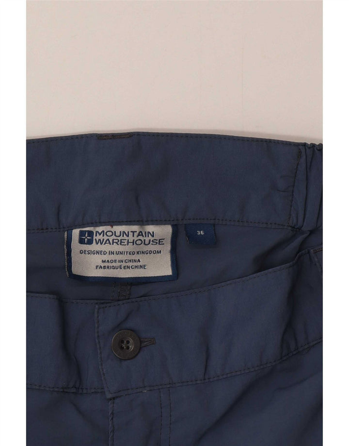 Mountain Warehouse Herren-Cargoshorts W36 Large Marineblaues Nylon