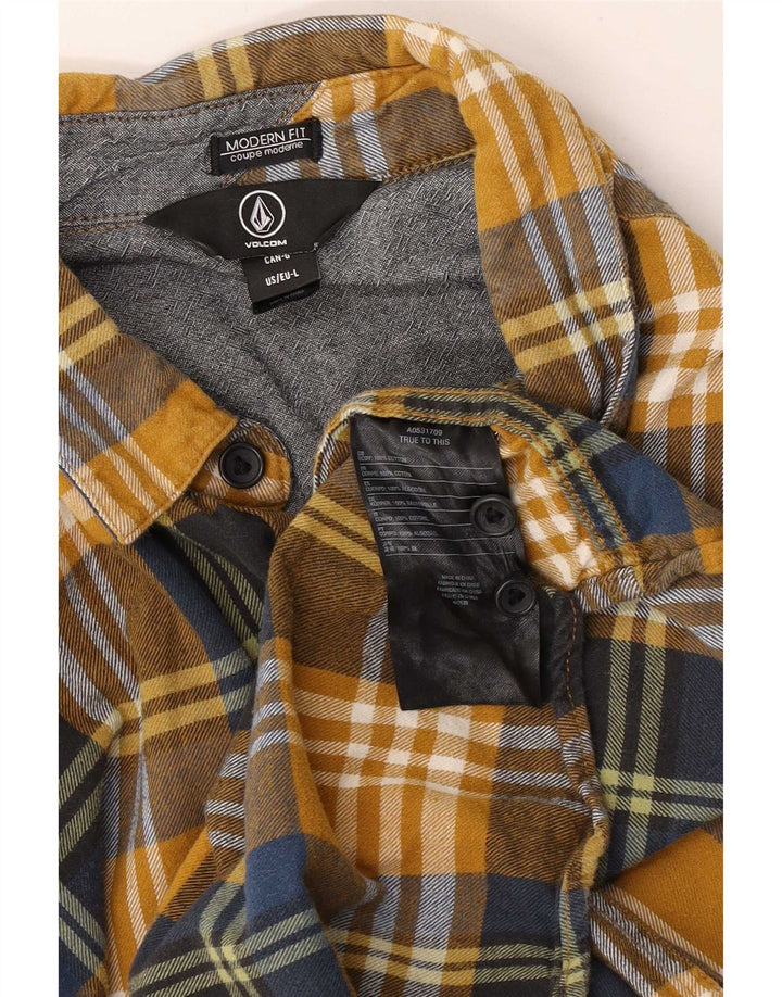 Volcom Herren-Flanellhemd mit moderner Passform, groß, mehrfarbig, kariert, Baumwolle