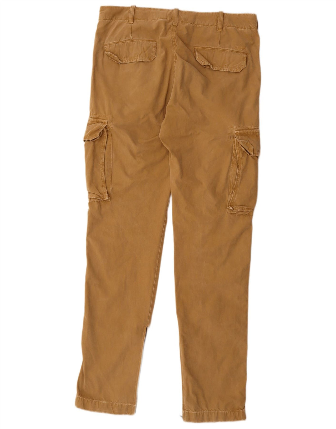 40Weft Herren Slim Cargohose IT 46 Small W32 L33 Beige Baumwolle
