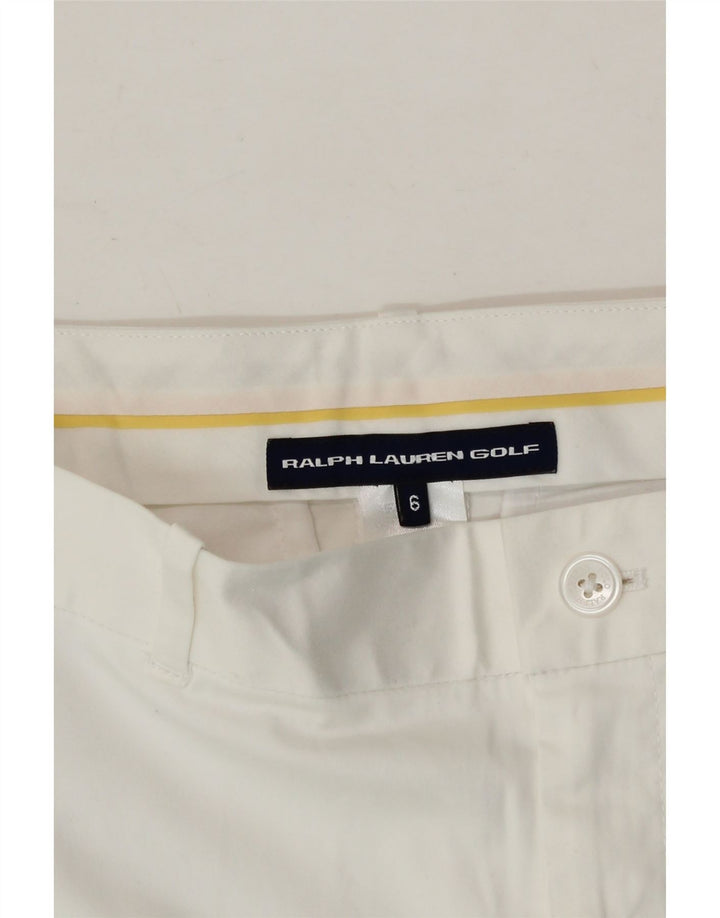 RALPH LAUREN Womens Chino Shorts US 6 Medium W29 White Cotton Vintage Ralph Lauren and Second-Hand Ralph Lauren from Messina Hembry 