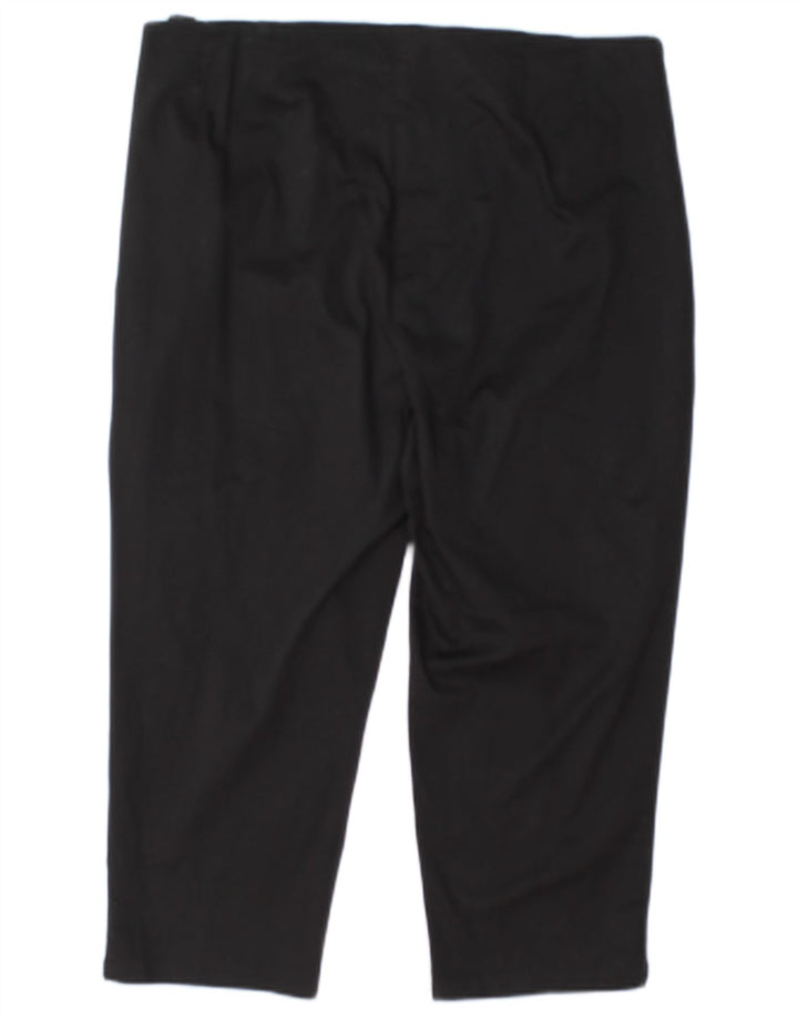 Marks & Spencer Damen Capri-Hose, normal, UK 16, Größe L, W34, L21, Schwarz
