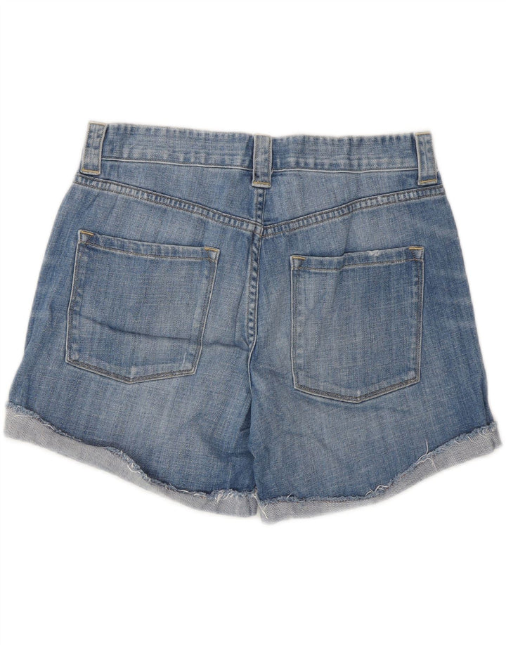 J. CREW Damen Jeansshorts US 6 Medium W30 Blaue Baumwolle