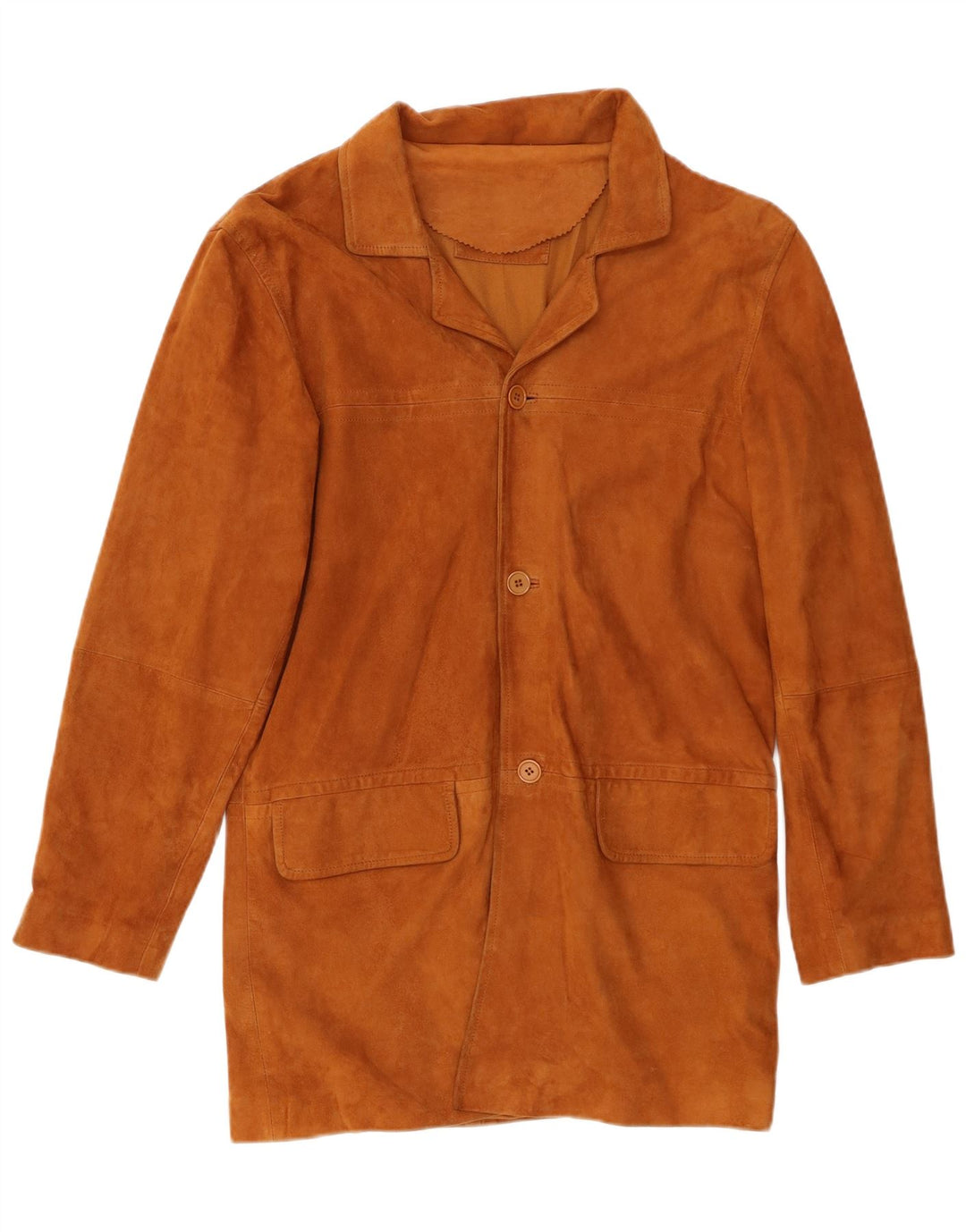 VINTAGE Herren Wildlederjacke IT 52 XL Beige Leder