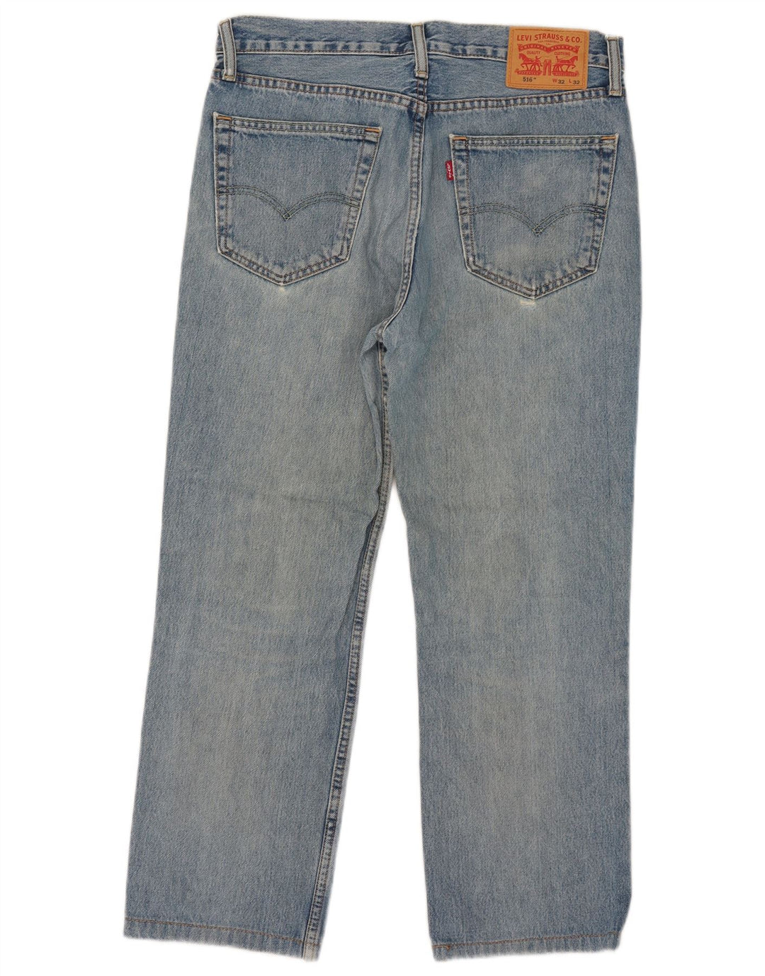 Levi's Herren 516 Slim Straight Jeans W32 L26 Blaue Baumwolle
