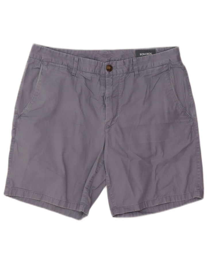 BONOBOS Herren Chinoshorts W32 mittelgraue Baumwolle