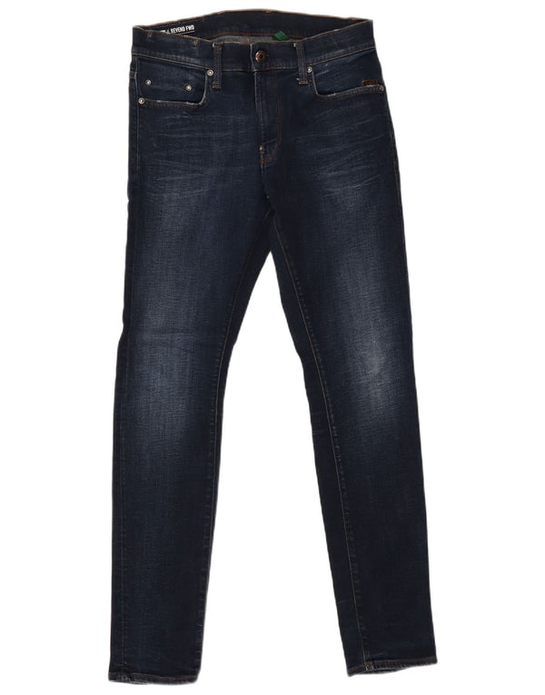 G-STAR Damen Revend Skinny Jeans W30 L32 Marineblau Baumwolle
