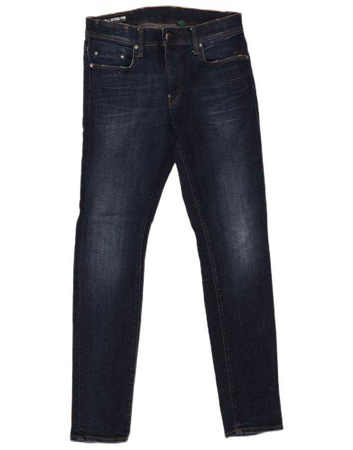 G-STAR Damen Revend Skinny Jeans W30 L32 Marineblau Baumwolle