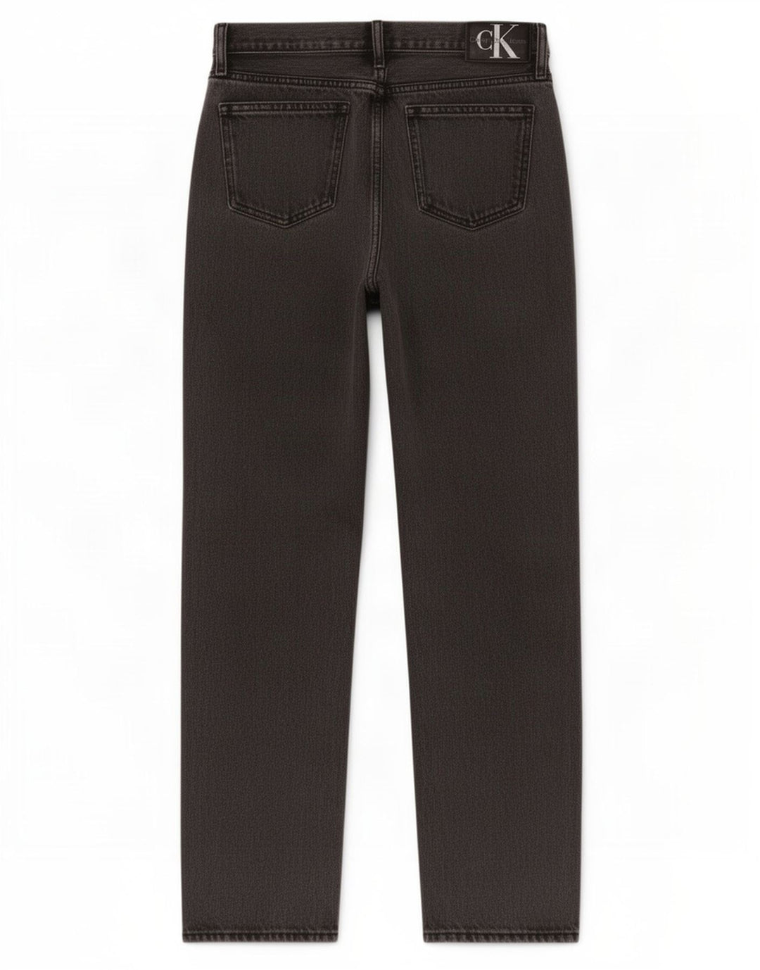 Calvin Klein Damen Straight Jeans W27 L30 Grau