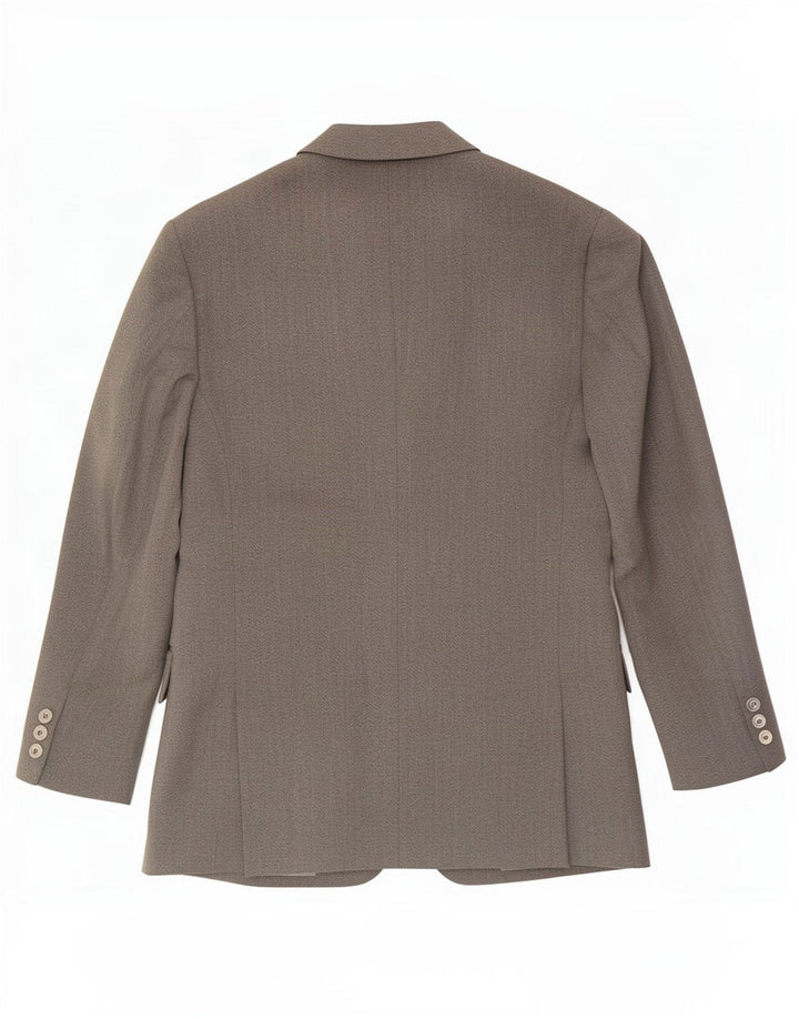 Ungaro Herren-Blazer mit 2 Knöpfen, IT 50, große graue Wolle