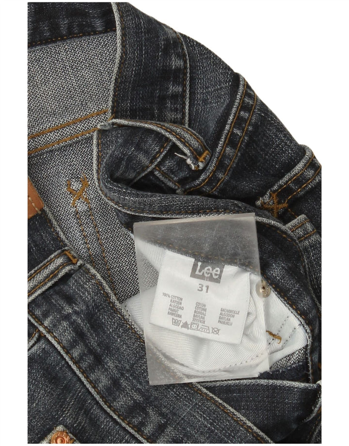 Lee Herren Straight Jeans W31 L31 Blaue Baumwolle