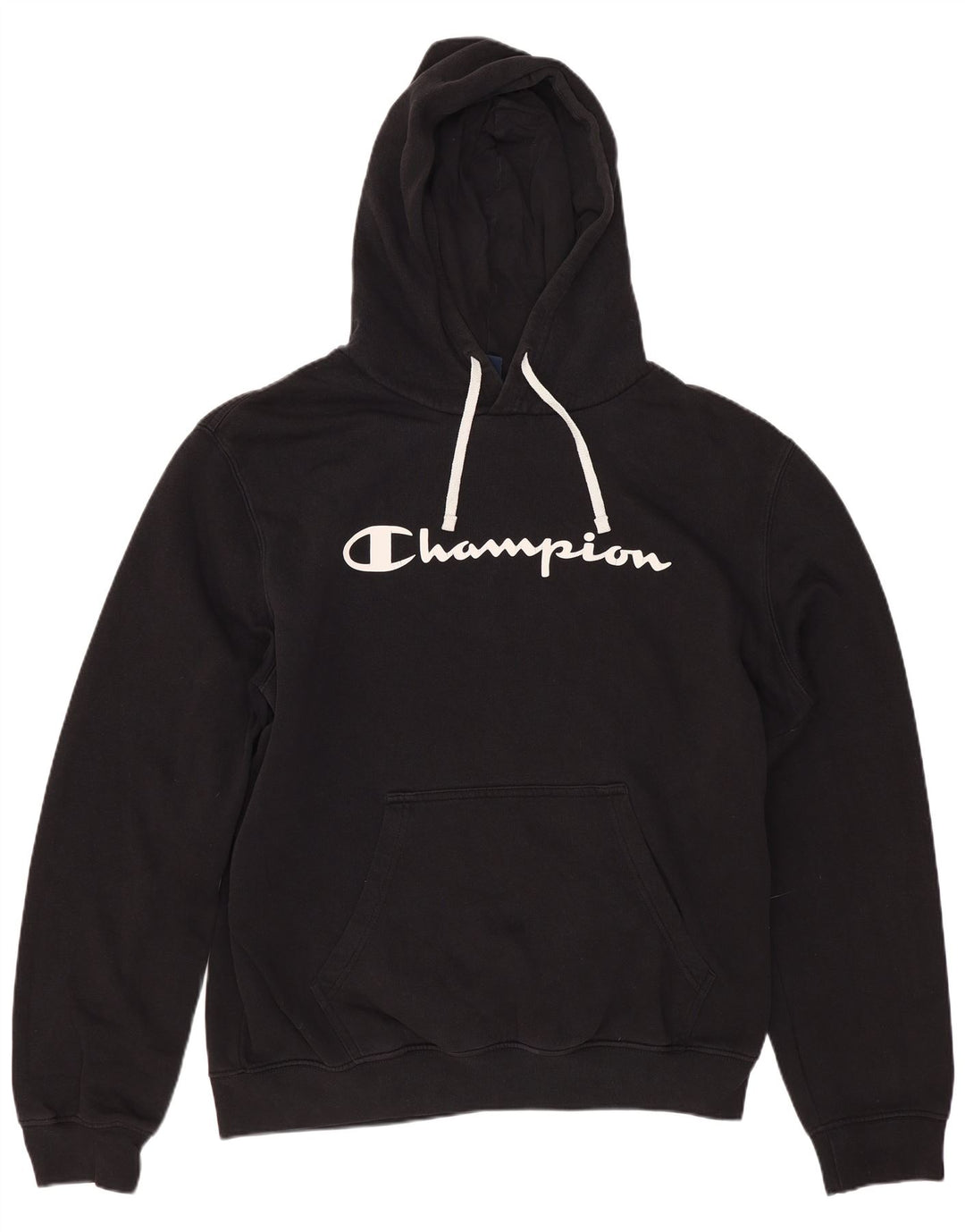 CHAMPION Herren-Kapuzenpullover mit Grafik, groß, aus schwarzer Baumwolle