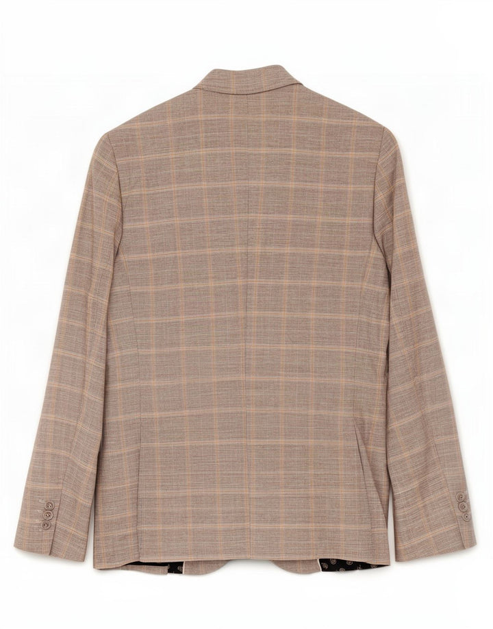 River Island Herren-Blazer mit 2 Knöpfen, schmale Passform, UK 38, mittelgrau kariert