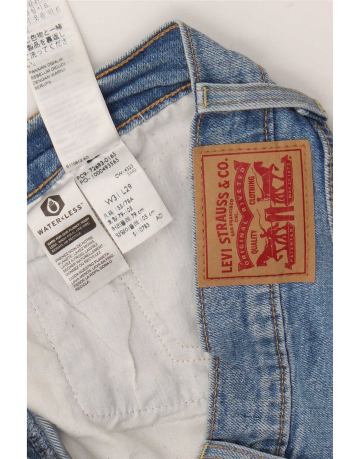 Levi's Damen Ribcage Straight Jeans W31 L29 Blaue Baumwolle