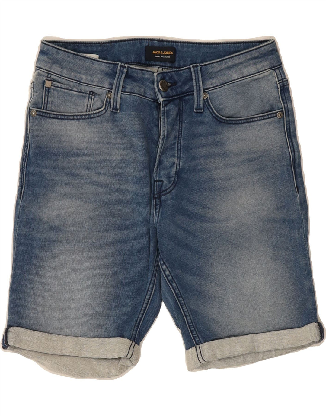 JACK & JONES Mens Denim Shorts Small W28 Blue Cotton Vintage Jack & Jones and Second-Hand Jack & Jones from Messina Hembry 