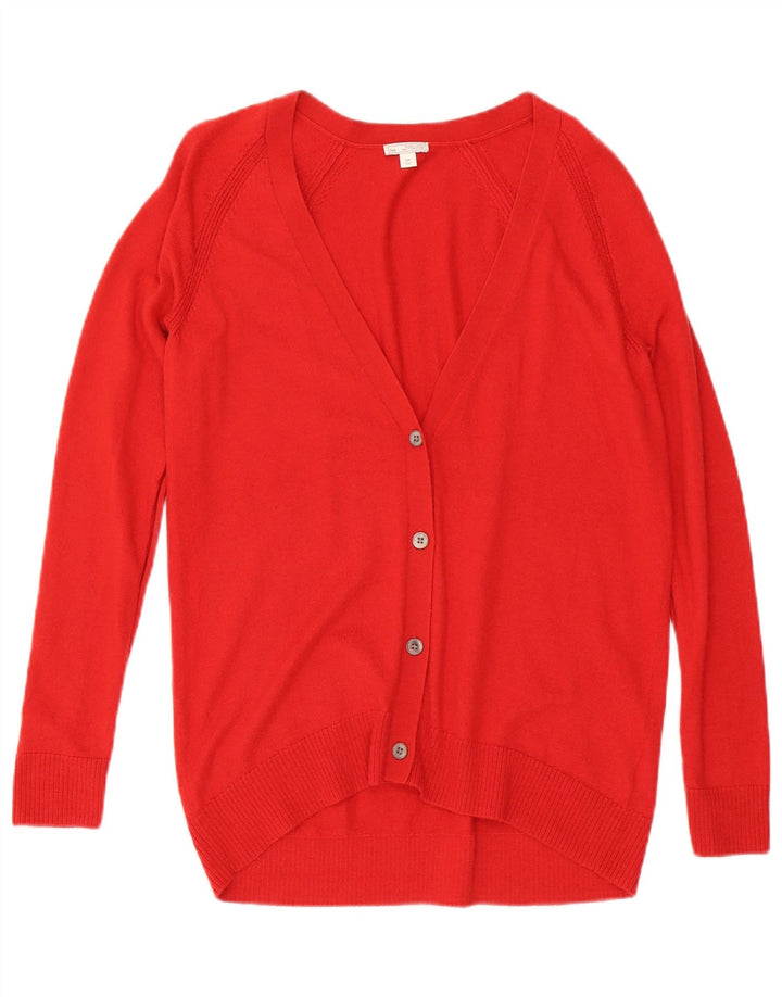 Gap Damen-Strickjacke in Übergröße, Gr. 10, klein, rotes Nylon