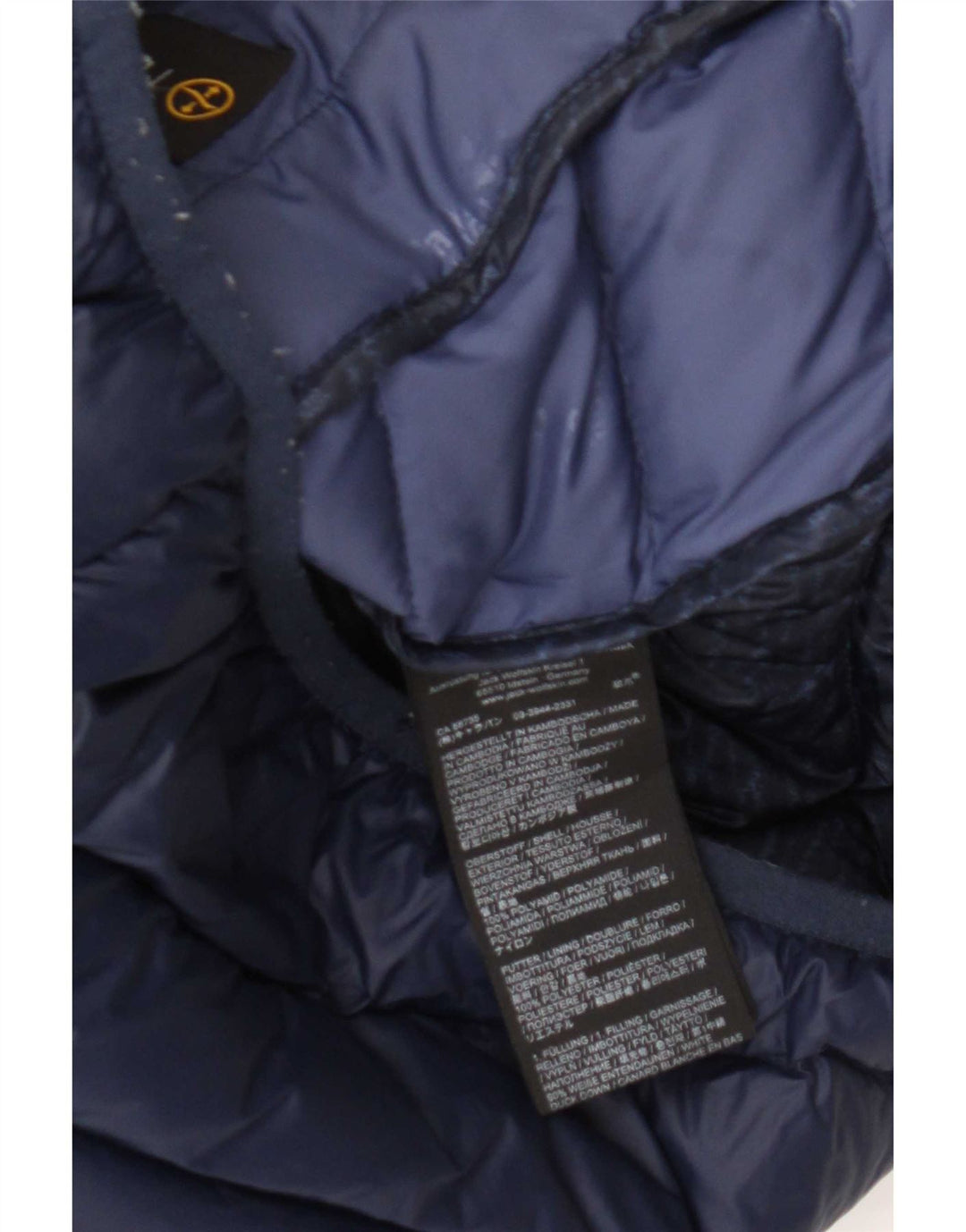 Jack Wolfskin Damen Wattierte Jacke UK 8/10 Small Marineblaues Nylon