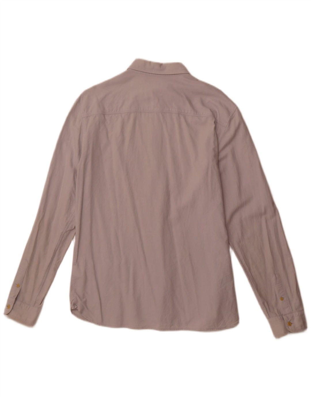 All Saints Herrenhemd Medium Off White Baumwolle