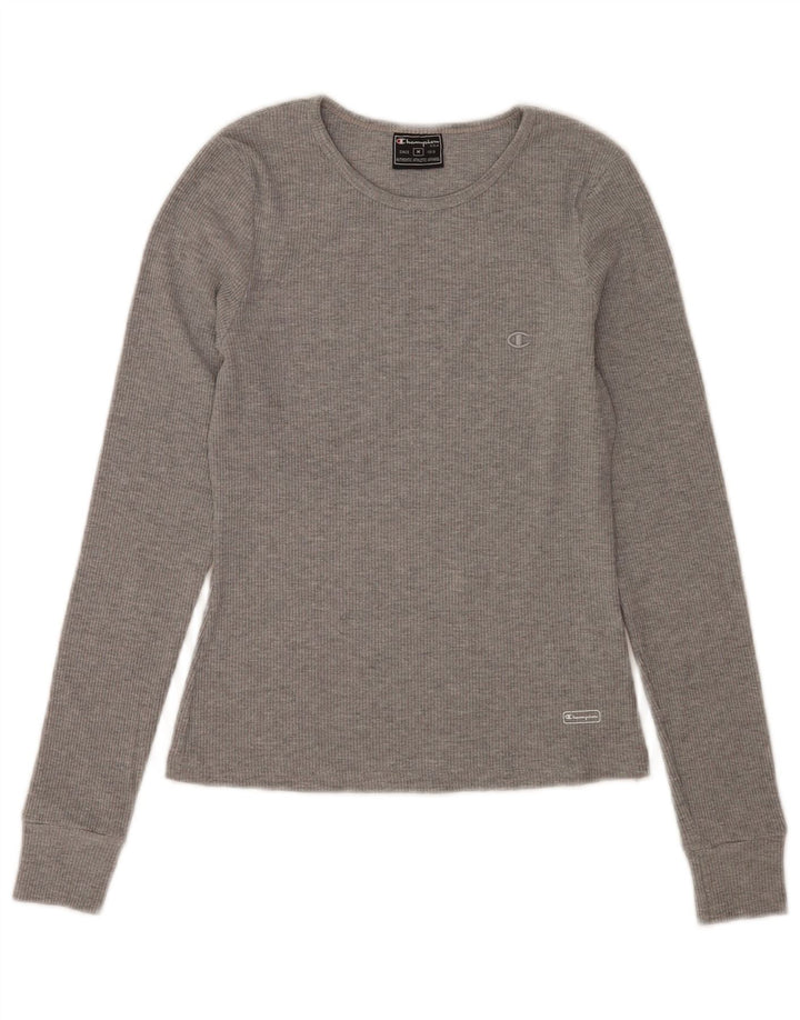 Champion Damen Top Langarm UK 14 Mittelgrau