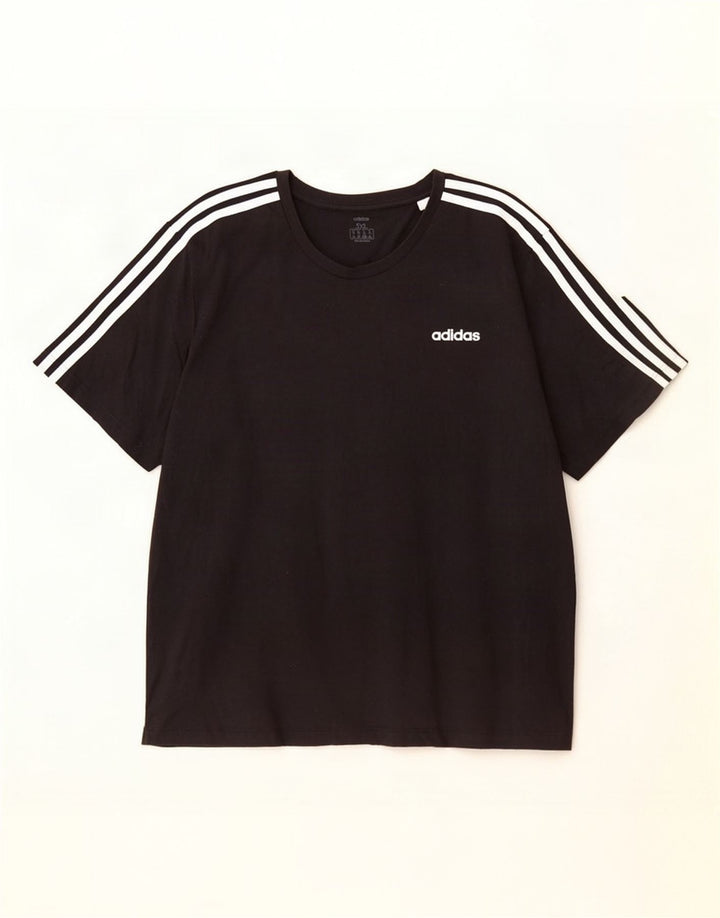 Adidas Herren T-Shirt Top 3XL Schwarz