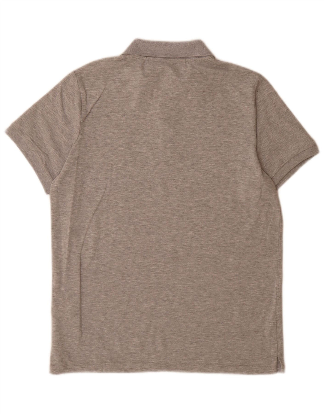 Karl Lagerfeld Herren-Poloshirt mit Grafik, mittelgrau gesprenkelte Baumwolle