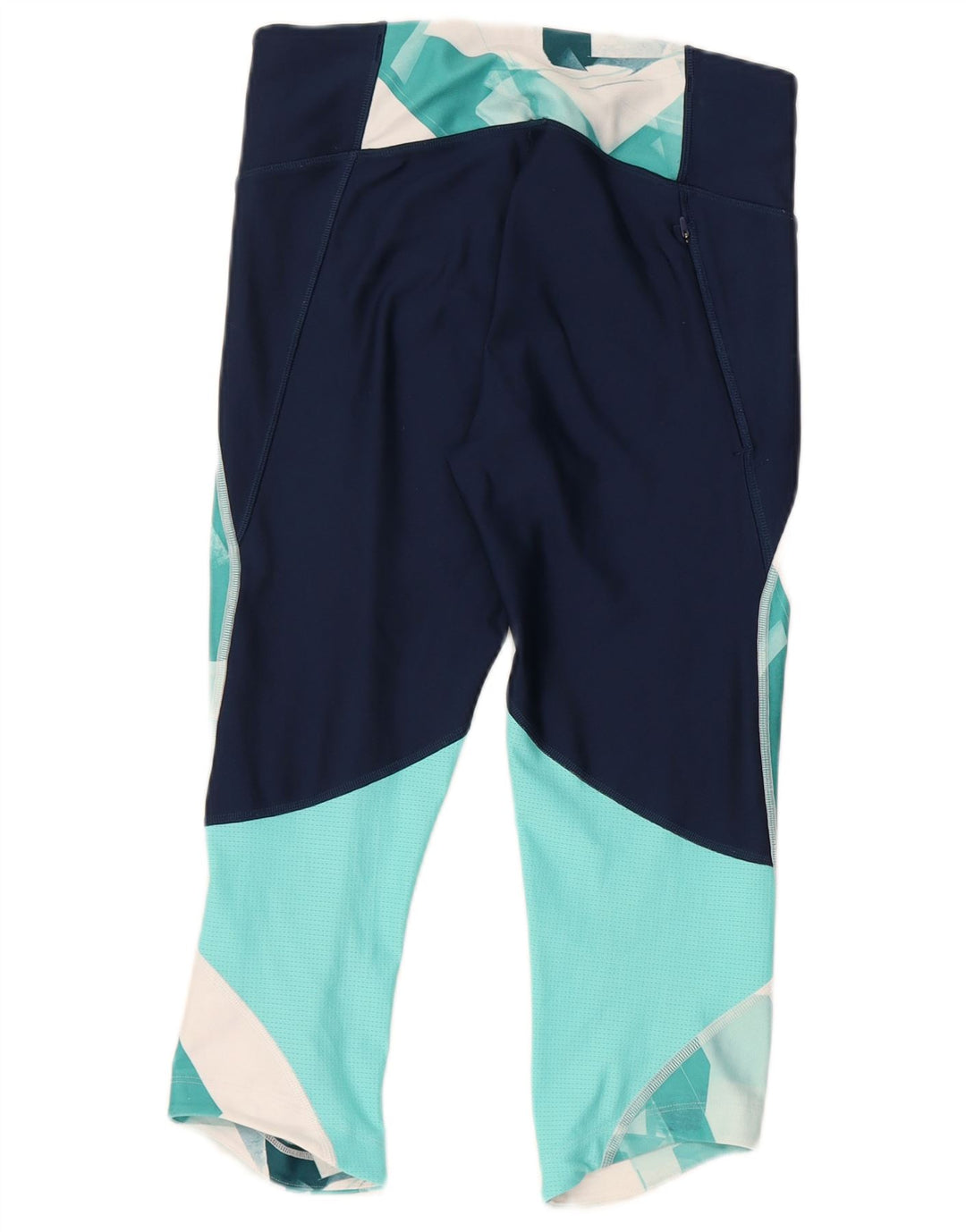 Under Armour Damen Kompressionsleggings UK 12 Medium Türkis Geometrisch